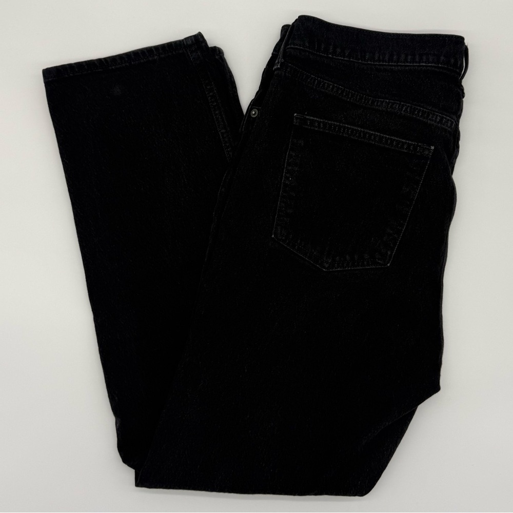 GAP Black High Rise Straight Jeans